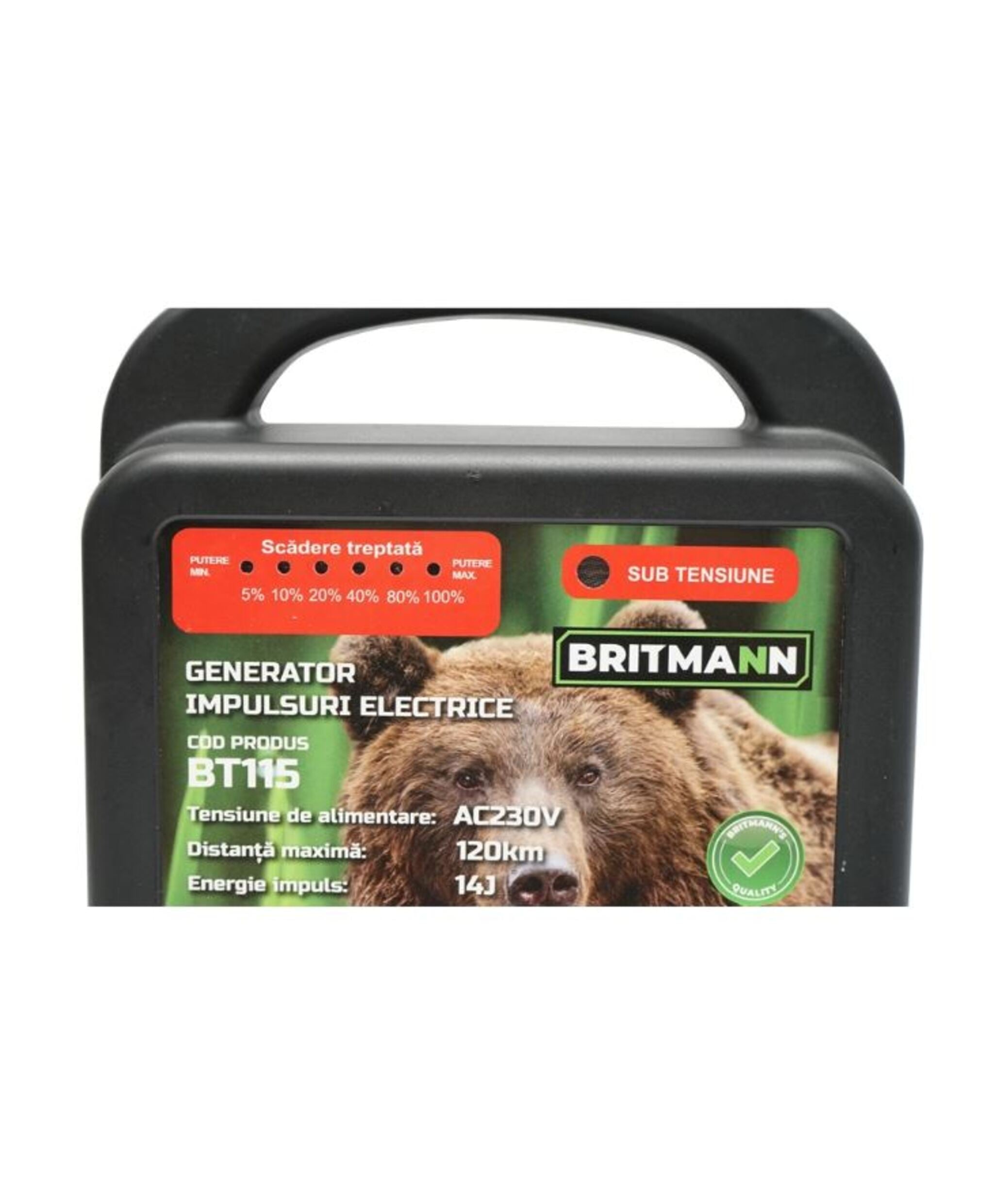 APARAT GENERATOR IMPULSURI 14 Joule pentru gard electric 230V, 120Km GARD ELECTRIC